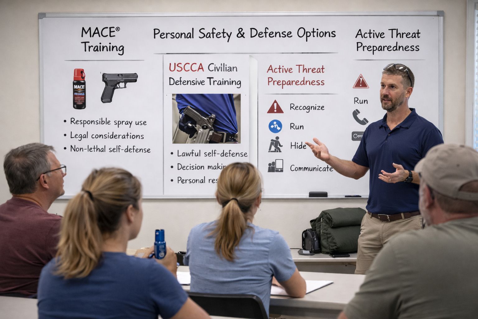 Civilian personal safety training focused on awareness and decision making